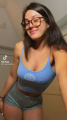 Pierced TikTok Tits Porn GIF by achille5