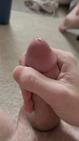 amateur big dick precum gif