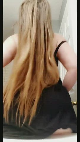 Anal Big Ass Chubby Dildo Long Hair Mom Pale Pawg Thick White Girl gif