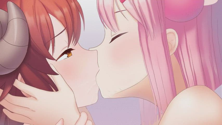 60fps Animation Anime Kissing Loop gif