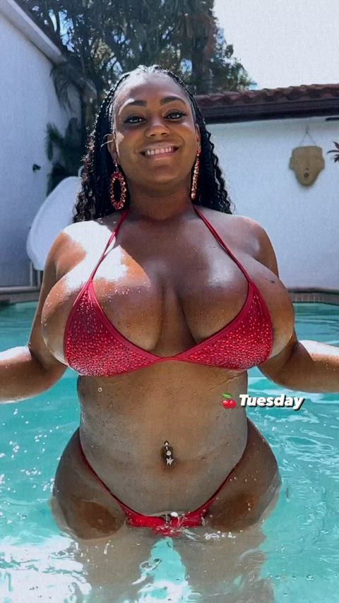 big tits boobs homemade milf natural tits thick tiktok gif