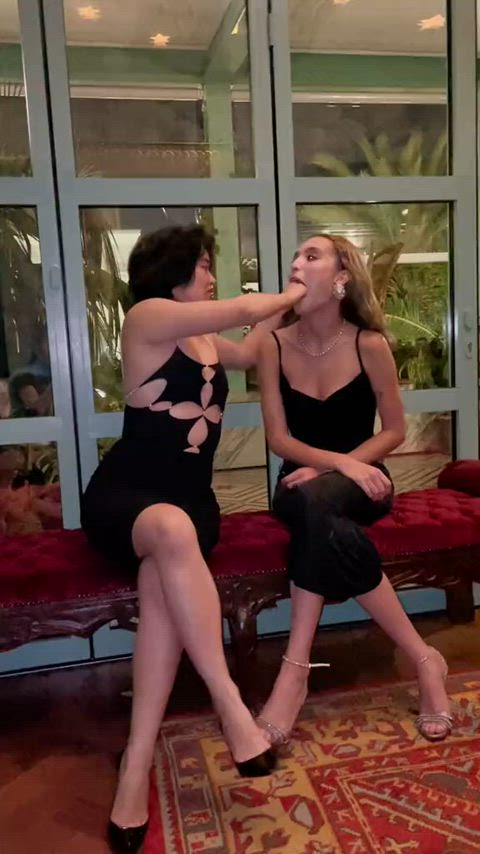 amateur asian blonde dress fisting interracial lesbian non-nude gif