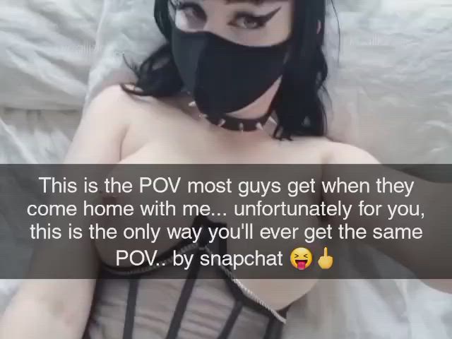 Your goth crush teases you about how you'll never get to fuck her