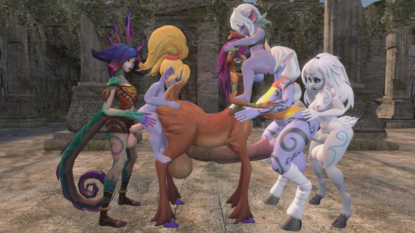 [SFM] Lillia &amp; Soraka, Neeko, Poppy, Tristana and Lamb (Canastus)