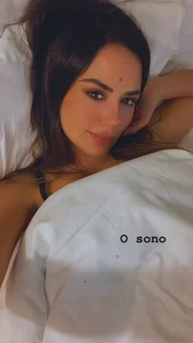 Brazilian Brown Eyes Brunette Dani Facial Goddess Labia Tease gif