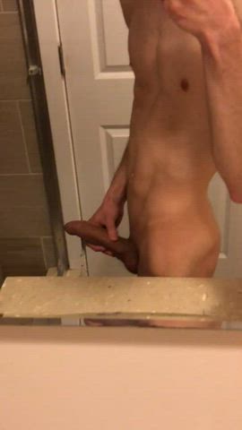 big dick masturbating skinny gif