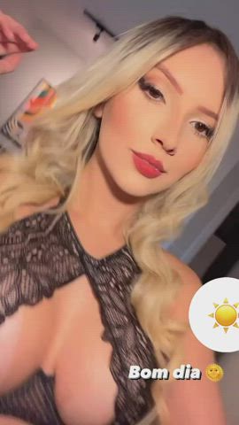 blonde boobs brazilian gif