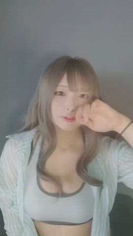 asian cute korean model gif