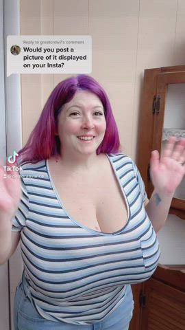 busty close up huge tits gif