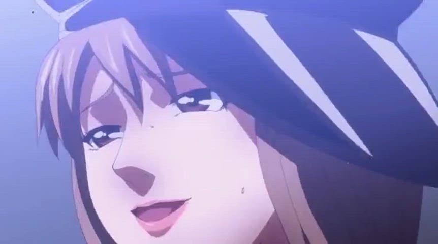 anime hentai moaning office orgasm stockings gif