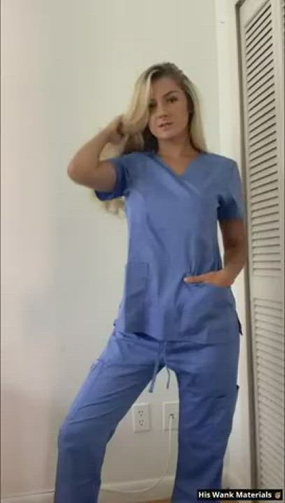 Nurse Strip White Girl gif
