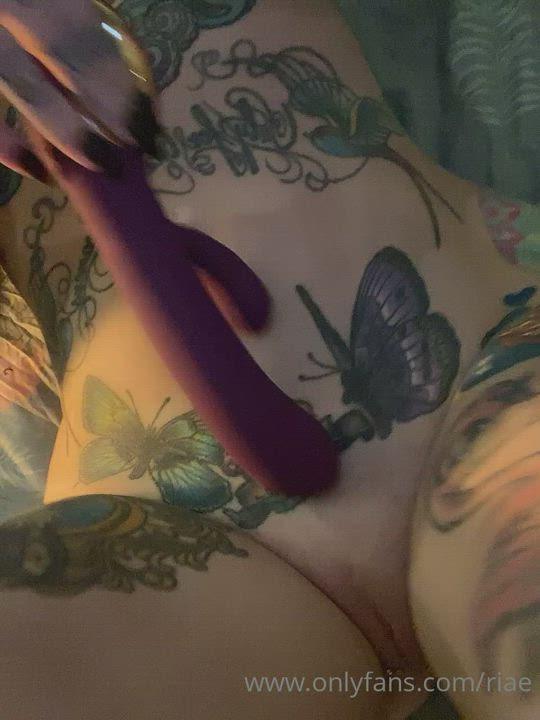 Big Tits Tattoo Tongue Fetish gif