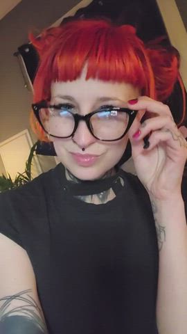 Cute Glasses Redhead gif
