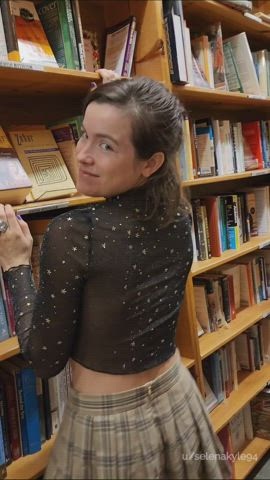 Not Wearing any Panties at the BookStore, Don't Make me reach the Top Shelf