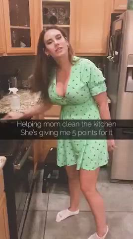 Big Ass Big Tits Caption Step-Mom gif