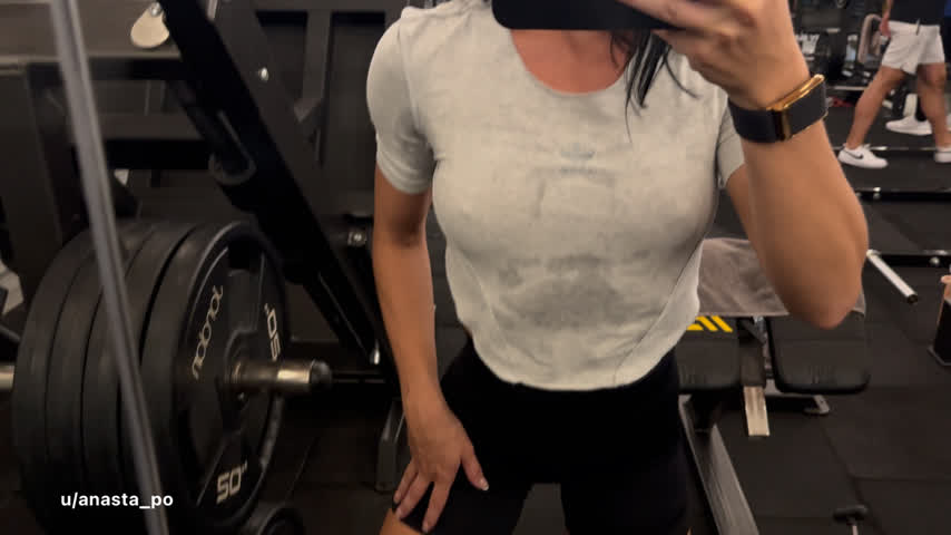 bodybuilder brunette fit fitness gym petittits petite sweaty sex ukrainian gif