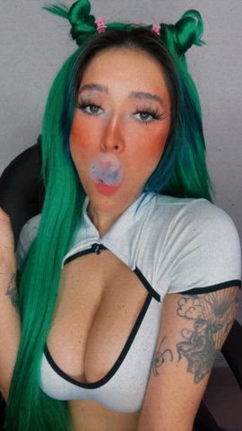 big ass big tits custom nsfw smoking teen nsfw-cosplay gif