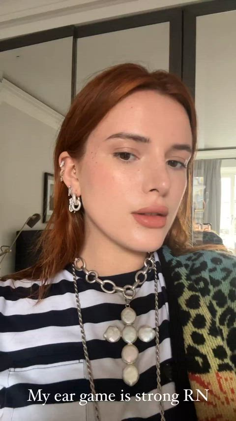 bella thorne celebrity redhead gif