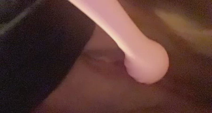moaning pussy spread vibrator gif