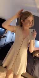 Look what’s under Julie Prim cute dress (gif)