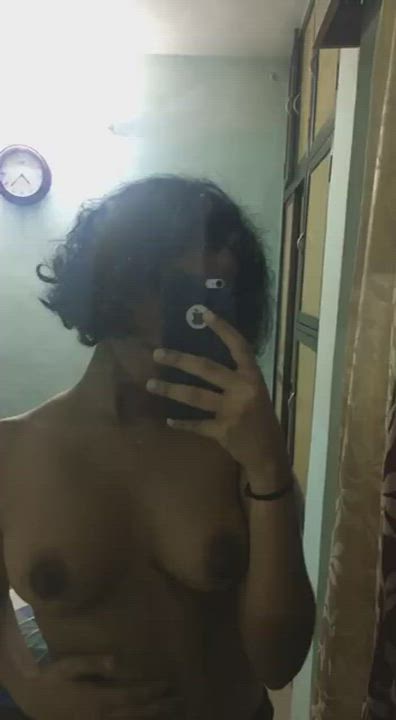 Girlfriend Naked Natural Tits gif
