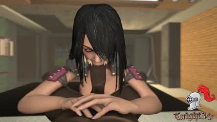 3D Animation BBC Blowjob SFM gif