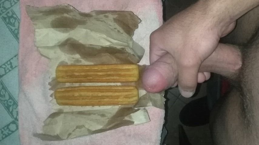 [Proof] cum on food (Churros)