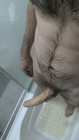 bwc big dick cock monster cock shower thick cock gif