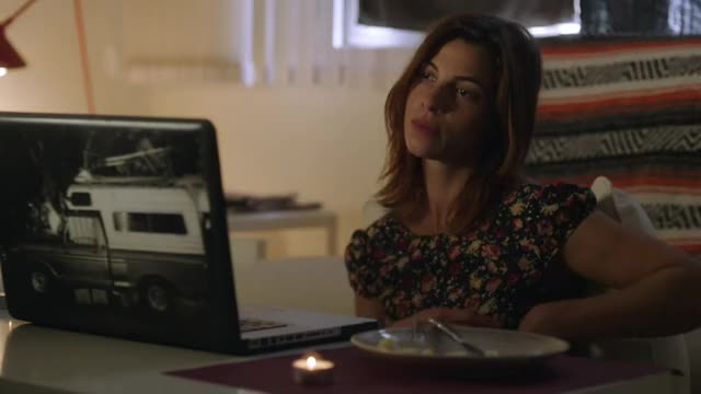 Natalia Tena - 10.000Km (aka Long Distance) (2014) - video-sexting on laptop with