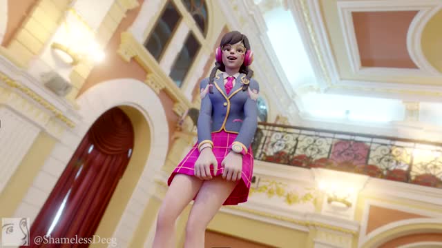 D.va School girl animated