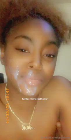 One more facial for her