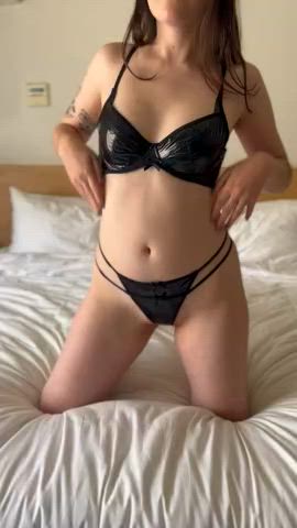 amateur homemade nsfw selfie stripping striptease teen tiktok tits undressing gif