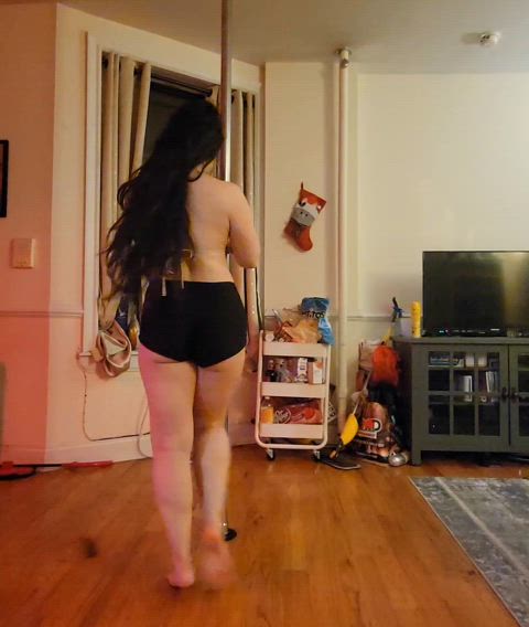 amateur asian ass ass clapping ass shaking pole dance solo stripper twerking ass-clap