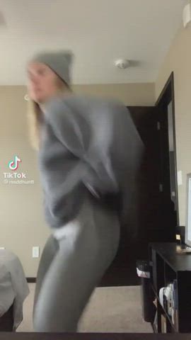 blonde tiktok twerking gif