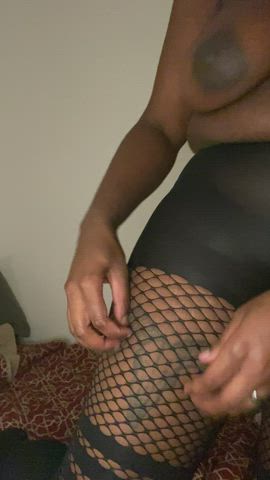 There's something very satisfying about ripping fishnets