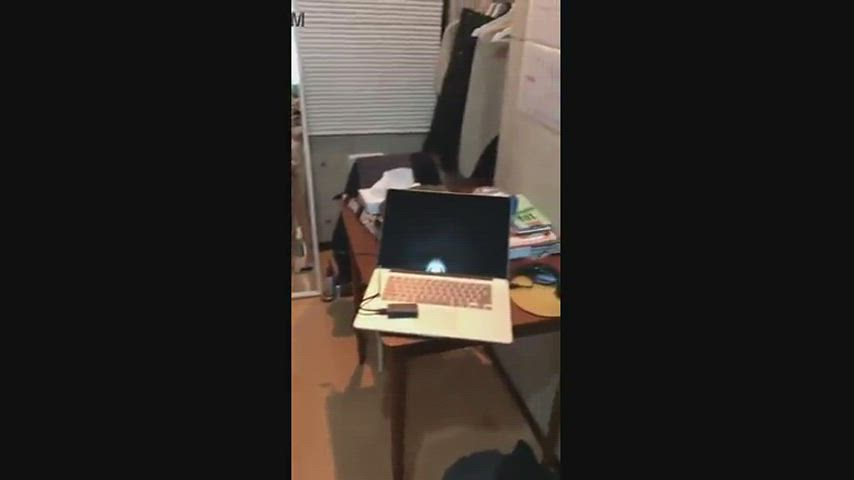 asian bareback barely legal cheating doggystyle fetish mirror standing doggy gif