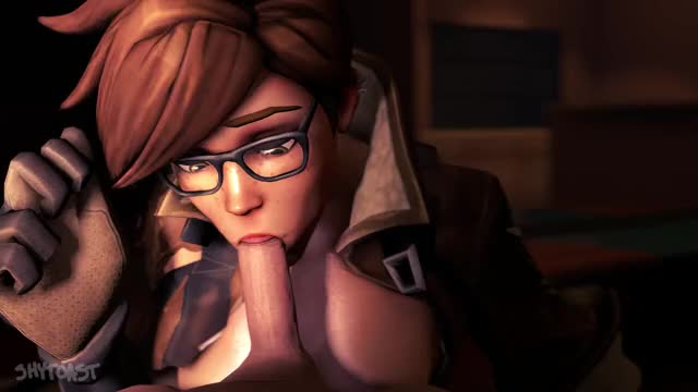 Tracer is delighted to suck some