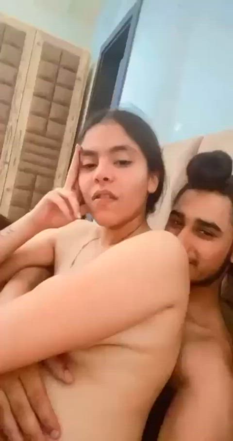 big tits desi foreplay indian nude real couple sex gif