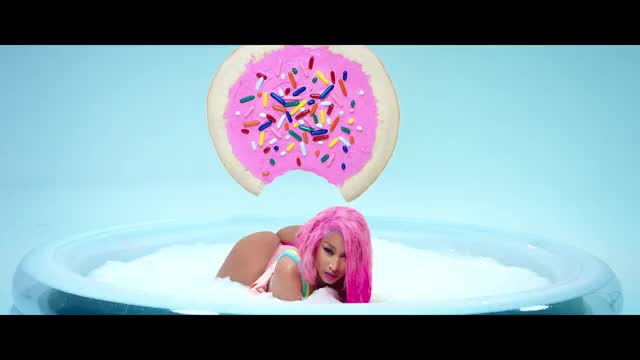 Big Ass Celebrity Ebony Nicki Minaj Teasing Thick Twerking Wet gif