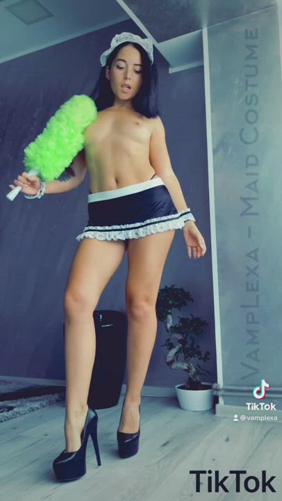 Cosplay Maid Role Play gif