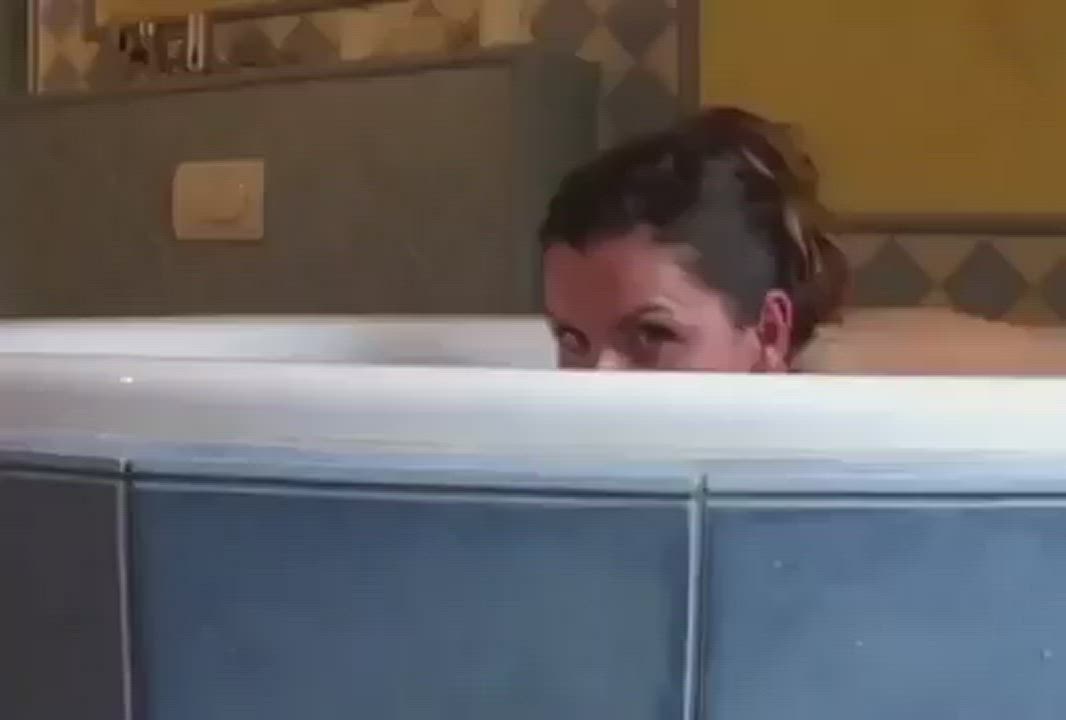 Bathtub Big Tits Jiggling gif