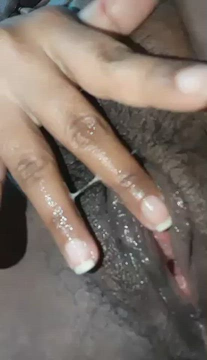 Ebony Fingering Wet Pussy gif