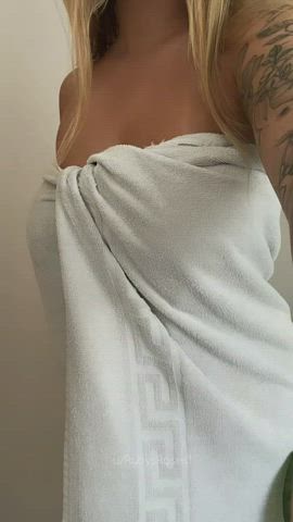 Big Tits Blonde Tattoo gif