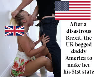American British Submissive gif