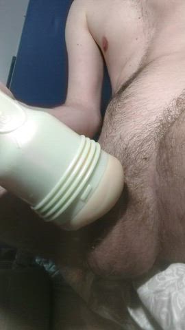 stroking every inch of my cock!