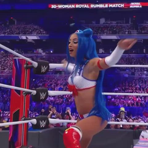 Ass Bouncing Celebrity Costume Flexible Wrestling gif