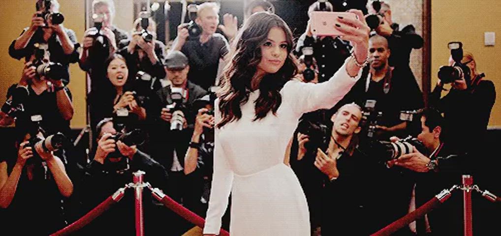 selena gomez selfie sexy gif