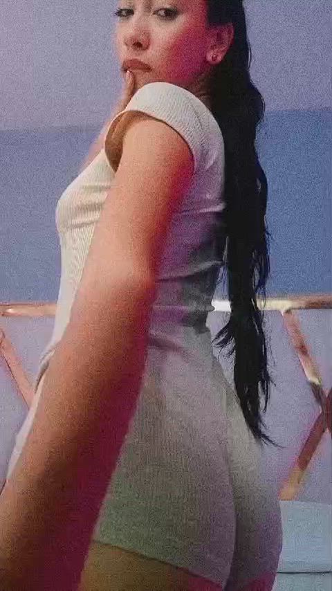 asian booty brunette cute latina natural tits petite sensual small tits teen gif