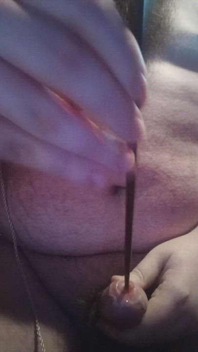 cumming from my chopstick play