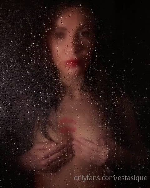 onlyfans nude shower kissing wet kiss lipstick lipstick fetish hottie gif